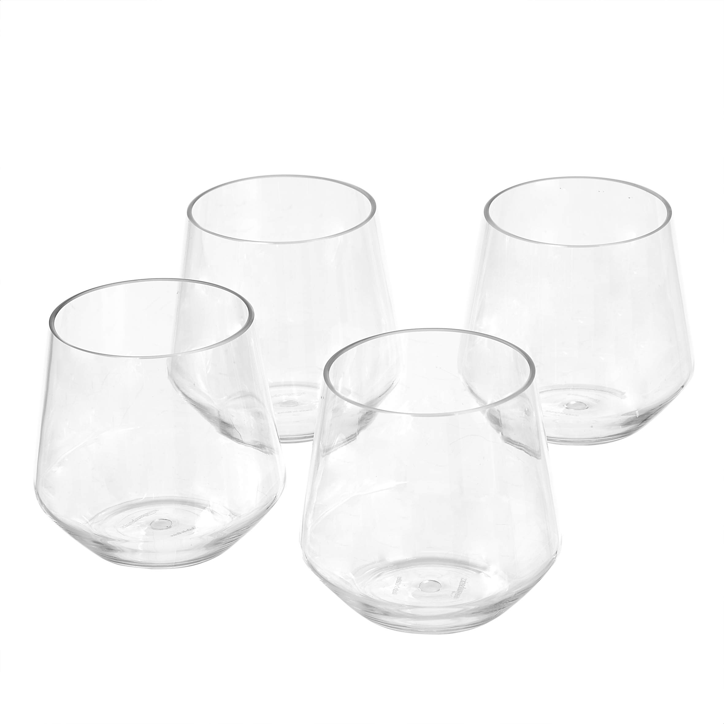 AmazonBasics Tritan 無腳酒杯｜14 oz・4件組